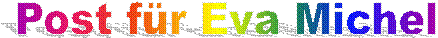 Post f�r Eva Michel